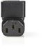 Nedis CEGB1190BK zmieniacz płci / kabli IEC-320-C13 IEC-320-C14 Czarny 2