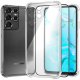 ETUI PANCERNE DO SAMSUNG GALAXY S21 ULTRA | CASE SILIKON GUMOWE SLIM  SZKŁO 1