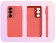 Etui do Samsung Galaxy S24 (Silikonowe, Osłona Kamery, Czerwone)   Szkło 9H 3