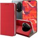 ETUI Z KLAPKĄ DO HONOR MAGIC7 LITE CZERWONE ZAMYKANE MAGNETYCZNE KABURA 1