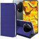 ETUI Z KLAPKĄ DO HONOR MAGIC7 LITE GRANATOWE ZAMYKANE MAGNETYCZNE KABURA 1