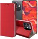 ETUI Z KLAPKĄ DO OPPO A40 CZERWONE ZAMYKANE MAGNETYCZNE KABURA OBUDOWA CASE 1
