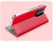 ETUI Z KLAPKĄ DO OPPO A40 CZERWONE ZAMYKANE MAGNETYCZNE KABURA OBUDOWA CASE 4