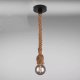 Lampa oprawa sznur jutowy konopny 1xE27 1,5m 7