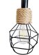 Lampa oprawa sznur jutowy konopny  RC06 2