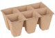 Zestaw 4 paletek doniczek do rozsady 12x8x5 biodegradowalne 100% naturalne 1