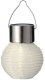 Latarnia solarna LED ogrodowa 9,5cm nylonowa biała 1