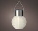 Latarnia solarna LED ogrodowa 9,5cm nylonowa biała 1