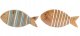 Drewniana dekoracja w kształcie ryby 19,5x2,5x9cm Ozdoba 2
