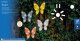Motyl solarny LED 4x17,8x6cm dekoracyjna lampa ogrodowa 6