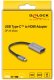 Delock - Highspeed - Videoadapter - 24 pin USB-C mannlich zu HDMI weiblich - 15 cm - Grau/Schwarz - unterstutzt 4K 60 Hz (4096 x 2160), HDR-Support, DP Alt Modus-Support 2