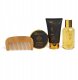Rinkinys IDC Institute Men's Luxury vyrams: dušo želė, 100 ml + kūno losjonas, 80 ml + losjonas po skutimosi, 50 ml + šepetys 2