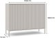 Komoda KAMARO 2D SLIM KASZMIR Lamele Front Ryflowany 6