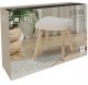 Taboret boucle KRUK, 40 x 28 x 38 cm 1