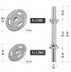2x15 kg Hantle regulowane żeliwne z uchwytami 30 mm 9