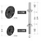 2x10 kg Hantle regulowane żeliwne 30 mm + walizka 5