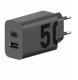 MOTOROLA oryginalna ładowarka sieciowa Typ C + USB A 50W MC502 czarna bulk 1