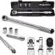 KLUCZ DYNAMOMETRYCZNY 1/2" 28-210NM + 3 CHROMOWANE NASADKI 17 19 21mm 1