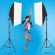 DNA SOFTBOX 1 SET 2X60W prostokątny odbłyśnik 50x70 1