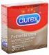Durex prezerwatywy super ultracienkie kondomy delikatne sensualne z lubrykantem lateksowe 3szt 1
