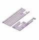 Nuphy - Gem mSA Double-shot PBT Keycaps - Nasadki do klawiatury mechanicznej Airy Lilac 1