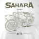 Koszulka motocyklowa z motocyklem BMW Sahara Legend męska biała XXL 1