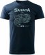 Koszulka motocyklowa z motocyklem BMW Sahara Legend męska granatowa XXL 1