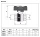 BALLSTOP - Zawór kulowy z wbudowanym zaworem zwrotnym. Pokrętło motylkowe 3/4 4