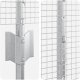 vidaXL Ogrodzenie z drutu spawanego  z 44 słupami U Srebrne 1.4x50 m Stal 6
