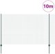 vidaXL Ogrodzenie z drutu spawanego z 5 słupkami U Zielone 1,5x10 m Stal 2