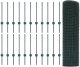 vidaXL Ogrodzenie z drutu spawanego  z 22 słupkami U Zielone 0.5x50 m Stal 1