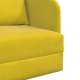 vidaXL Sofa Łóżko 2 w 1 Żółta 65x80x83 cm Welur 9