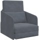 vidaXL Sofa łóżko 2-w-1 Ciemnoszara 65x80x83 cm Welur 2