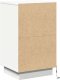 vidaXL Szafka nocna  z LED Biała 39x34,5x65 cm Materiał drewnopochodny 7