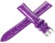 Skórzany pasek do zegarka Connect C11 20 mm fioletowy . 1