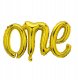 *****Balon foliowy One 66x37cm złoty 32856 1