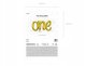 *****Balon foliowy One 66x37cm złoty 32856 3