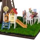 DIY MINIATUROWY DOMEK NA KWITNĄCYM DRZEWIE | DIY | Puzzle 3D 4