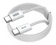 Kabel USB Techly USB-C - USB-C 2 m Biały (NL4442) 1