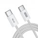 Kabel USB Techly USB-C - USB-C 2 m Biały (NL4442) 2