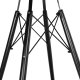 Stolik okrągły PARIS BLACK DTW 80 cm marmur biały 9
