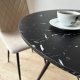 Stolik okrągły PARIS BLACK DTW 80 cm marmur czarny 4