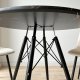 Stolik okrągły PARIS BLACK DTW 80 cm marmur czarny 8