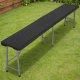 Ławka cateringowa składana w walizkę 180 cm RATTAN czarna 1
