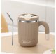 DUŻY POJEMNY KUBEK TERMICZNY ze słomką 480 ml TERMOS zamykany COFFE CUP17BR 2