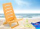 Krzesło plażowe TIRRENO żółte 1