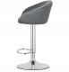 Leobert Hoker EAST - aksamit szary / baza chrom x 2 5