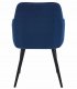 Krzesło NANA - granat aksamit / nogi czarne x 2 6