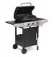 Grill gazowy ogrodowy 10.2 kW duży ruszt 3 palniki termometr reduktor MultiGarden 4