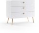 Komoda LEBEL 2 z szufladami 100cm biała mat MELIMEBLE 1
